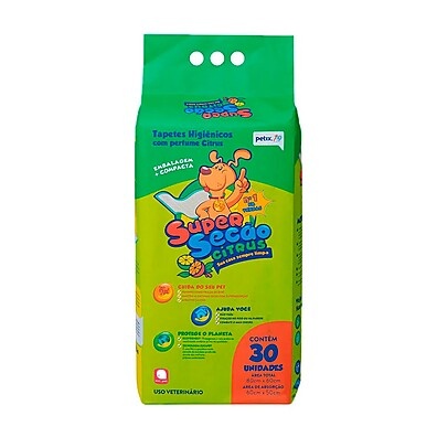 Tapete Higiênico Super Secão Citrus – Treinamento Limpo para Cães