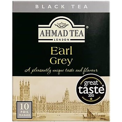 Ahmad Tea Earl Grey: Chá Preto Premium 10 Saquinhos
