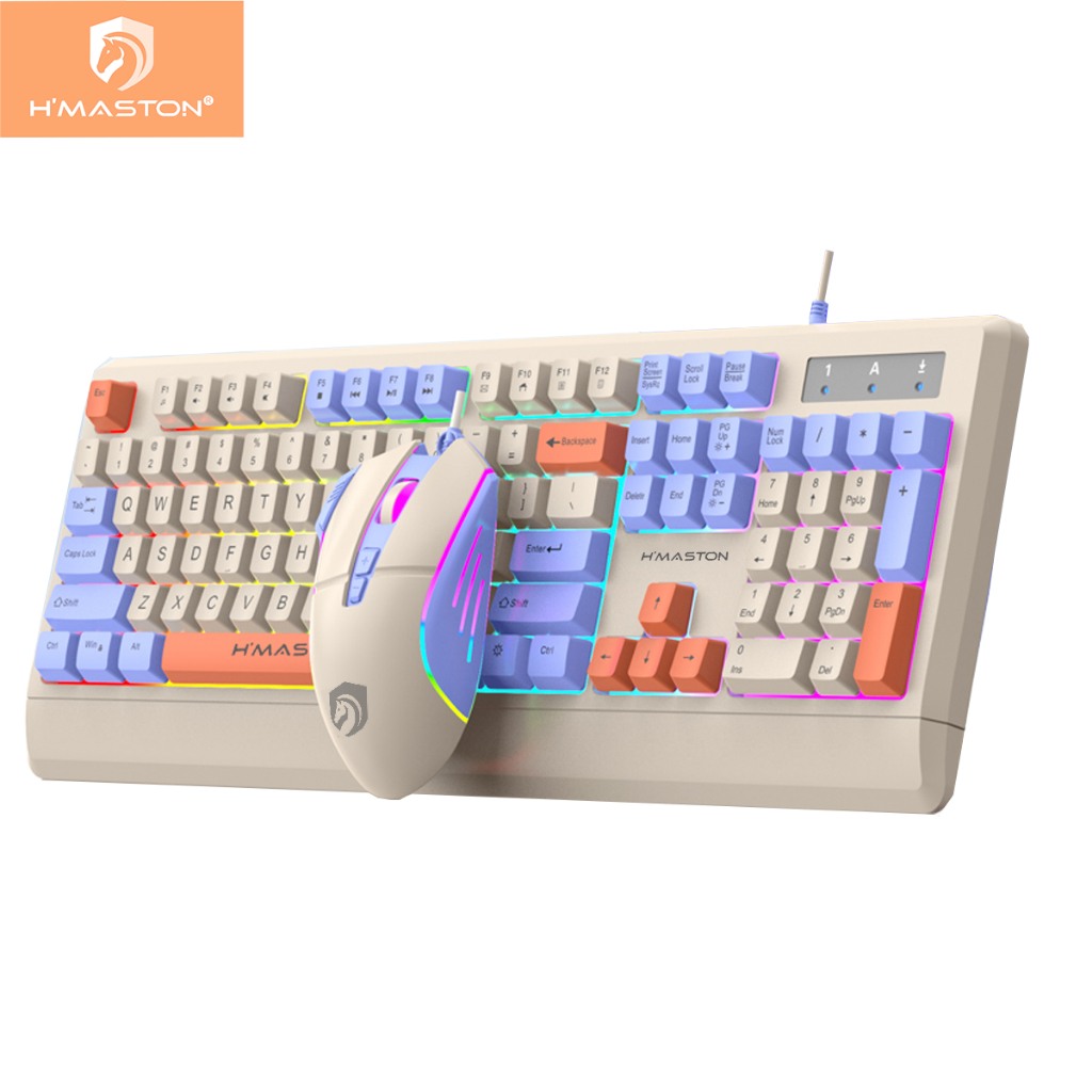 Teclado Gamer KB715 com Retroiluminação RGB e Mouse Óptico – O Setup Perfeito para Vencer em Cada Jogo!