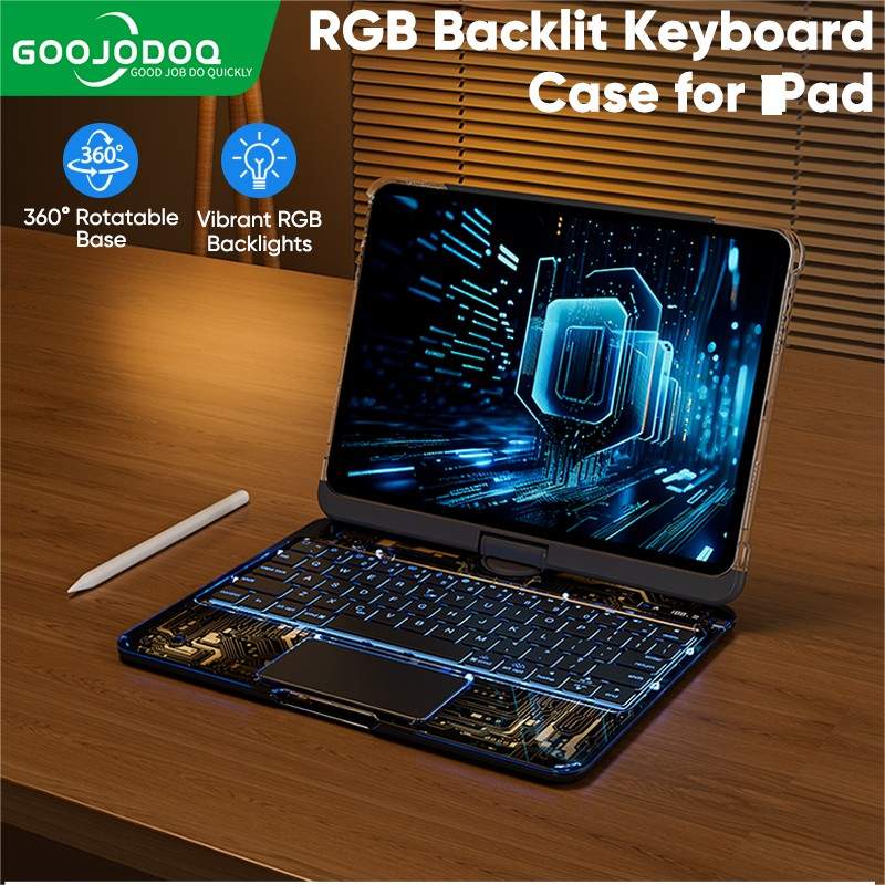 Teclado iPad Rotativo: Air & Pro (2024)