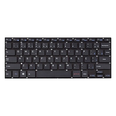 Teclado Notebook Multilaser PC130 Preto ABNT2