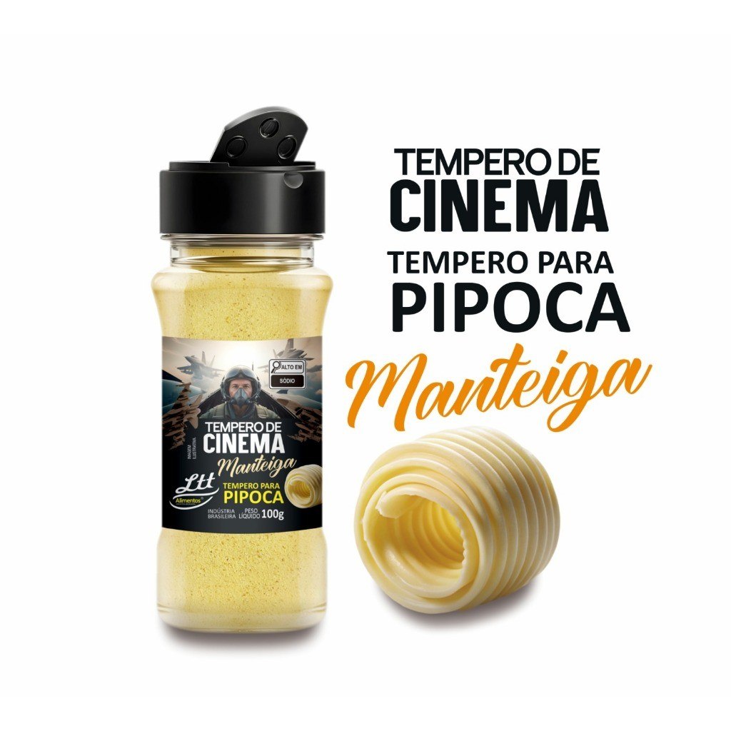 Tempero de Manteiga para Pipoca 100g – Sabor Clássico em Casa