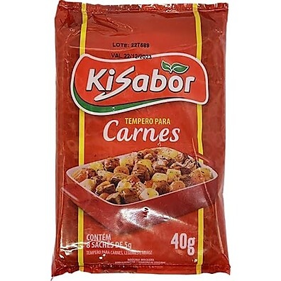 KiSabor: Tempero Premium para Carnes (8x5g)