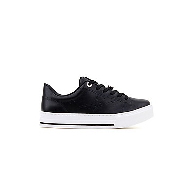 Tênis Via Marte Flatform Preto: Conforto e Estilo