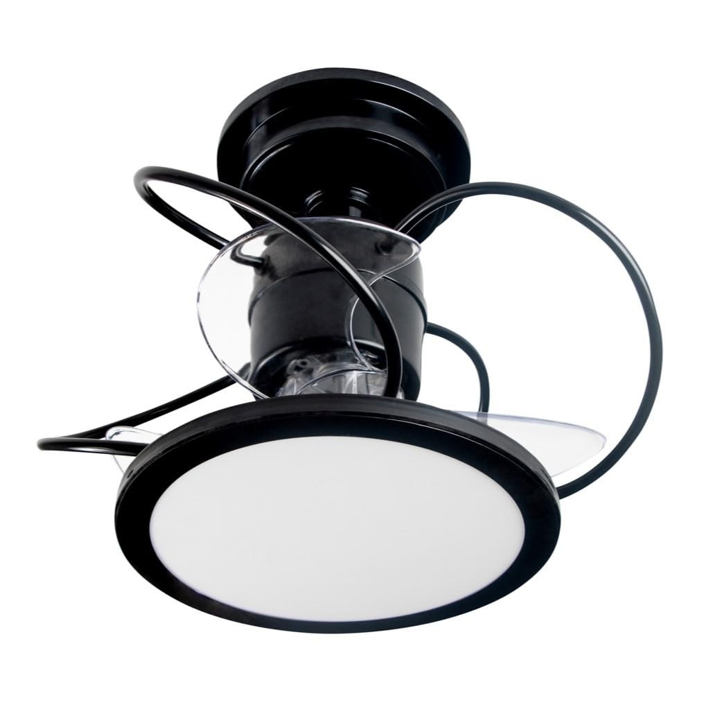Ventilador de Teto Treviso Preto com LED e Controle Remoto - Iluminação e Refrescância em Um Só Produto