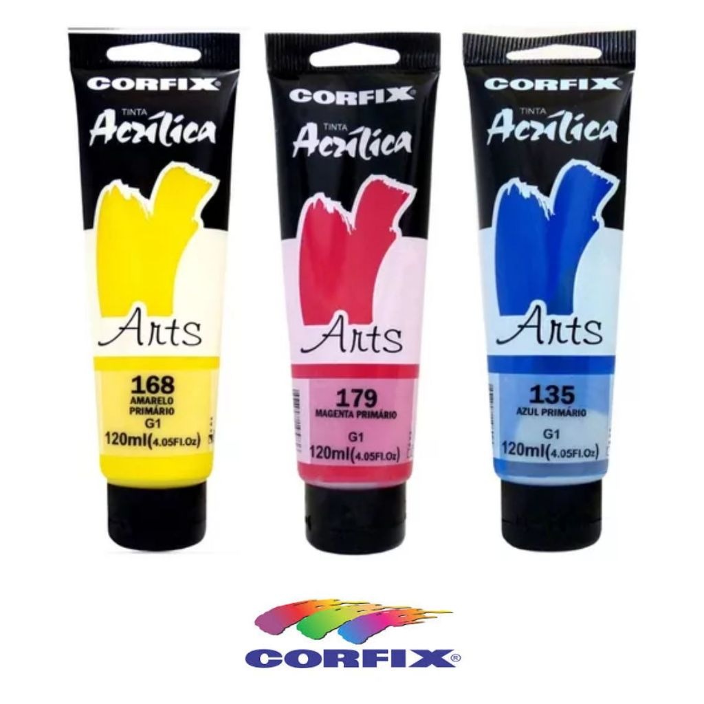Tinta Acrílica Arts Corfix 120ml: Pintura Profissional com Cobertura Impecável