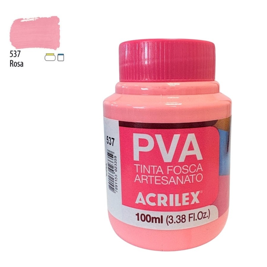 Tinta Fosca Acrilex PVA 100ml Rosa: Arte Sem Limites!