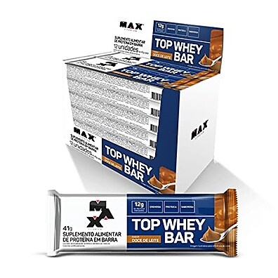 Top Whey Bar Doce de Leite Max Titanium 12x41g