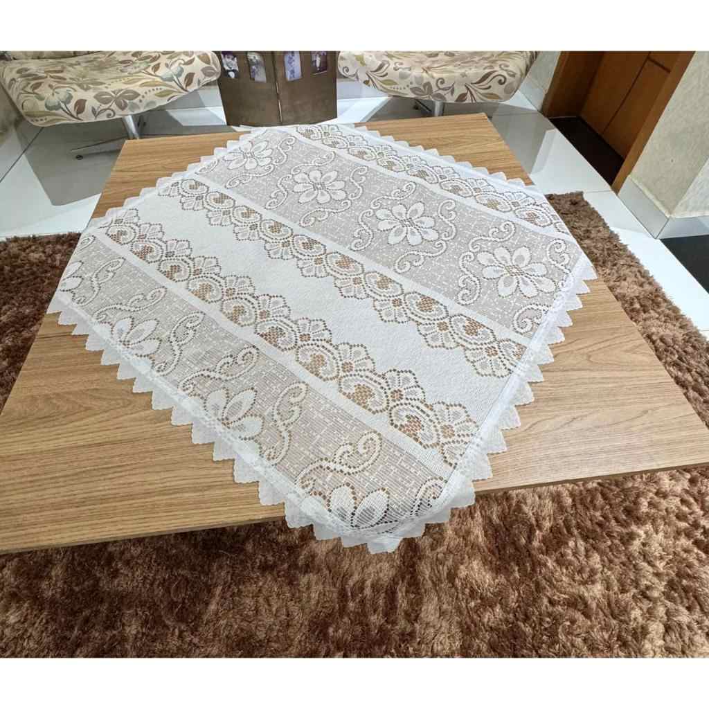 Toalha de Chá de Renda Branca JCM – 0,80 x 0,75 cm