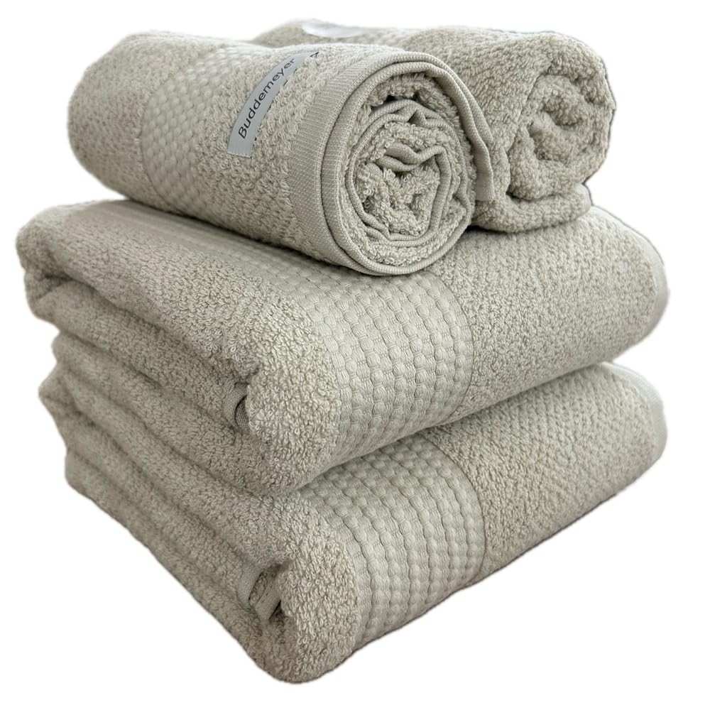 Toalhas de Banho Gigantes Buddemeyer 100% Algodão Extra Soft - Conjunto 4 Peças