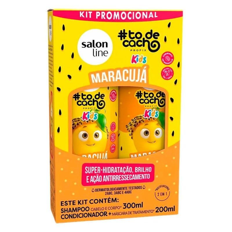 Todecacho Kids Maracujá: Kit Cachos Nutridos!