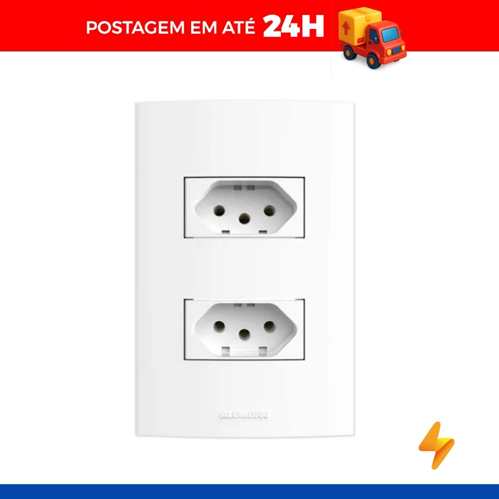 Tomada 4x2 Alumbra: Conecte com Segurança e Estilo!