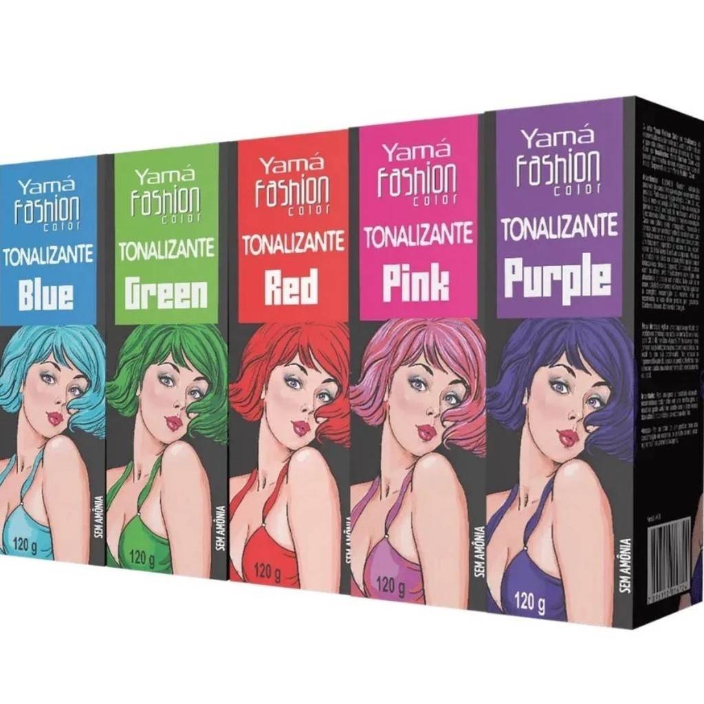 Tonalizante Fashion Color Yamá Colorido 120ml – Escolha Sua Cor