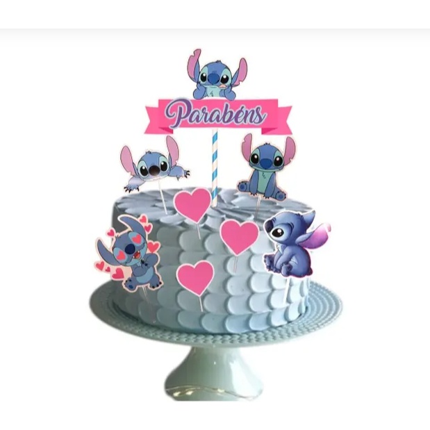 Topo de Bolo Stitch Personalizado: Celebre com Estilo!
