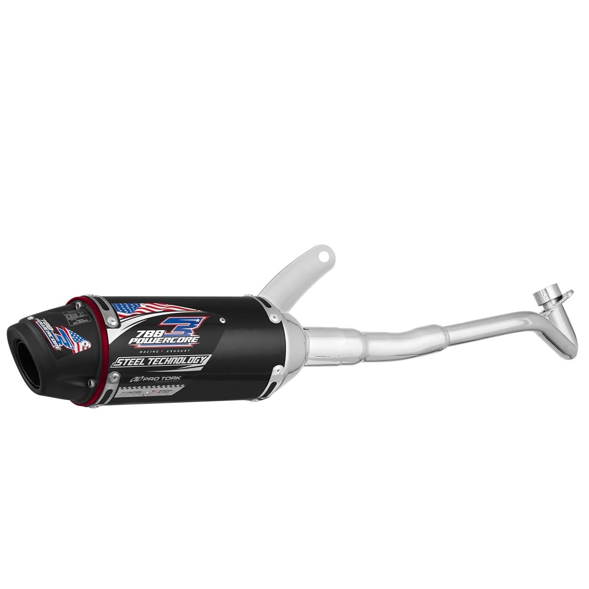 Escapamento Pro Tork Powercore 3 Steel Technology para Honda Pop 110 (2016-2022) - Preto
