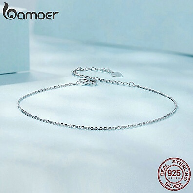 Tornozeleira Prata 925 Bamoer: Elegância no Seu Tornozelo