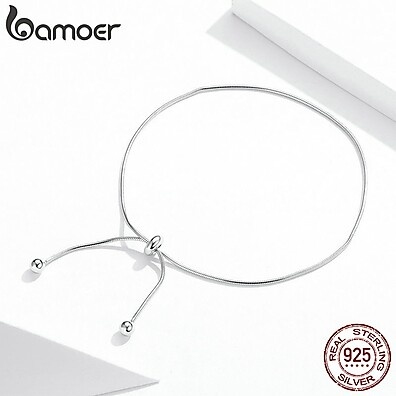 Tornozeleiras de Prata 925 Bamoer: Elegância aos Seus Pés