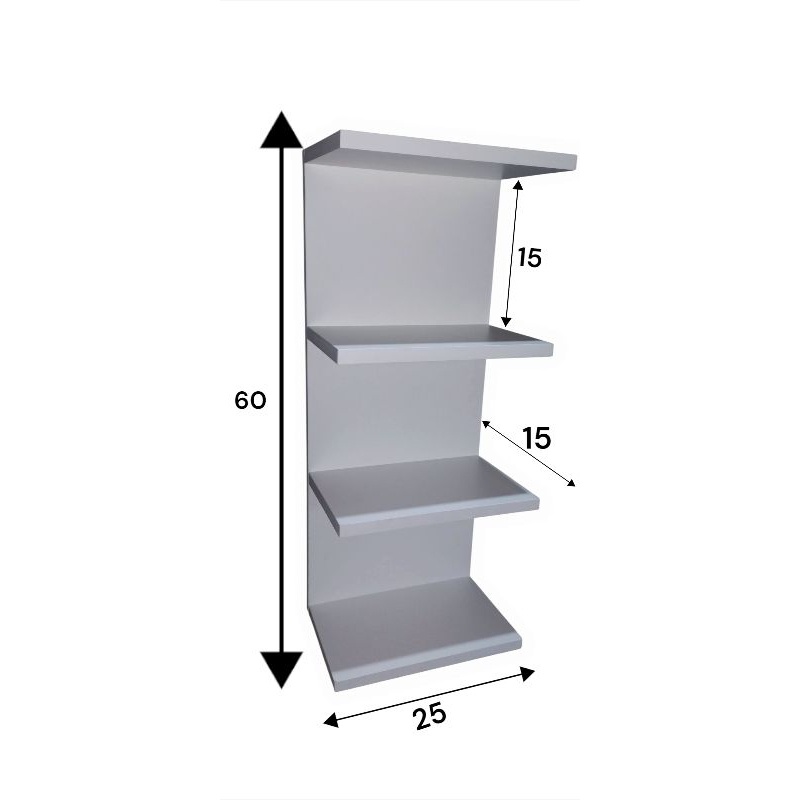 Torre de Prateleiras MDF para Quarto e Sala – Organização Moderna e Estilosa