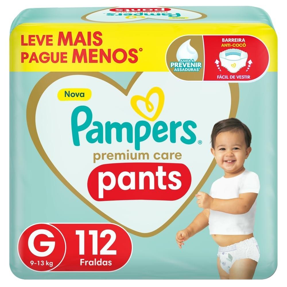 Fralda Pampers Premium Care Pants G - Conforto Total para Bebês Ativos