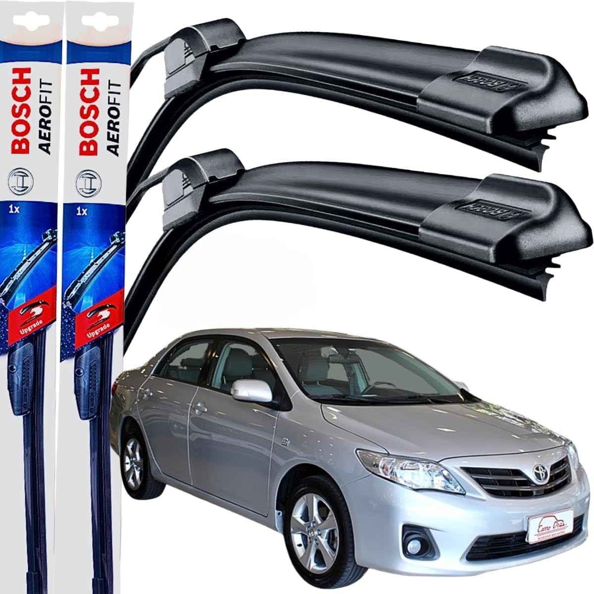 Palheta Limpador Parabrisa Bosch Aerofit Par Dianteiro Original Toyota Corolla 2009-2014