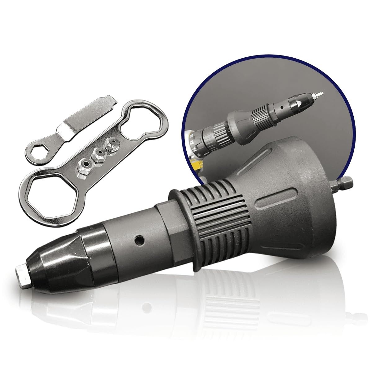 Rebitadeira Adaptador para Furadeira Leminos: Transforme Sua Ferramenta em Potência!