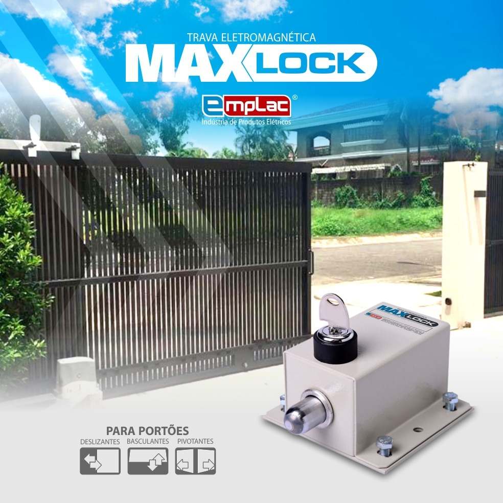 Trava Eletromagnética Max Lock: Segurança e Praticidade para Seu Portão
