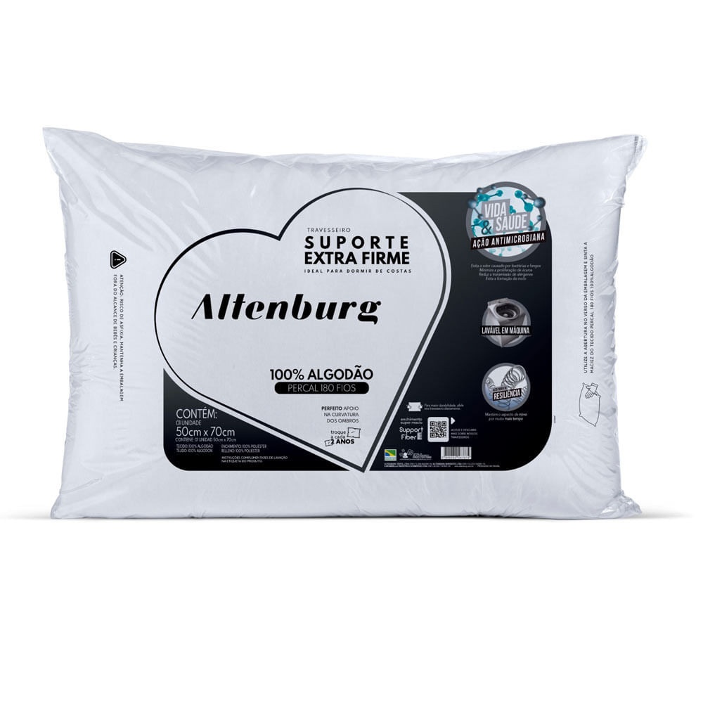 Travesseiro Altenburg Extra Firme: Sono Perfeito!