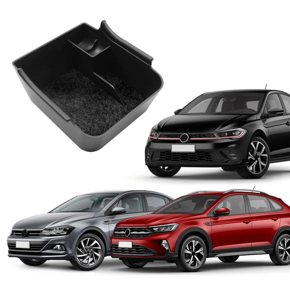 Organizador Porta Treco Premium para VW Polo, Virtus e Nivus: Mantenha Tudo no Lugar!
