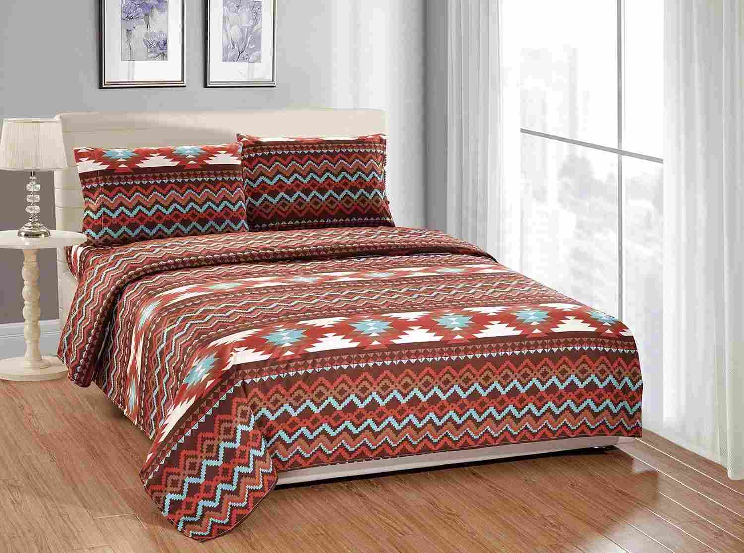 Tapete Sudoeste Nativo Americano Tribal - Utah Marrom | Decoração Exclusiva