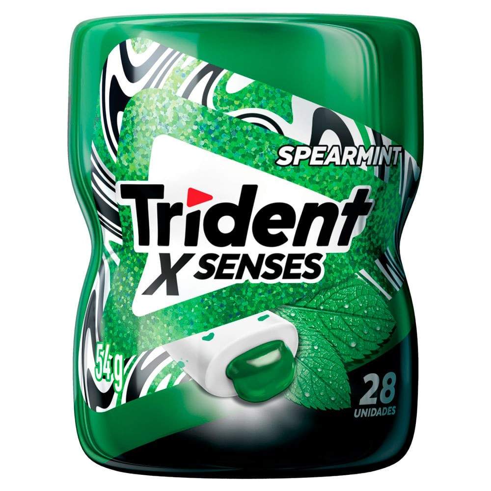 Trident X Senses Spearmint: Frescor Intenso 54g