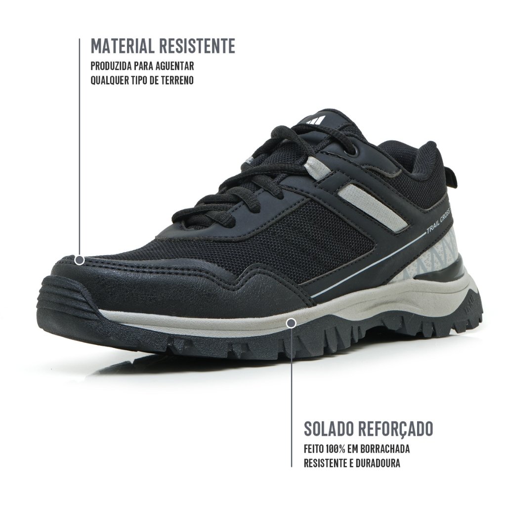 Tênis Adder Trail Cross: Conforto e Resistência para Trilhas