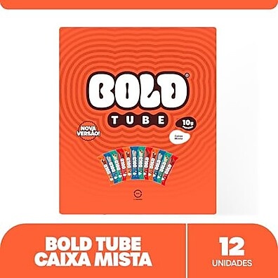 BOLD Tube Chocolate Proteico Caixa Mista 10g de Proteína (12 Un.)