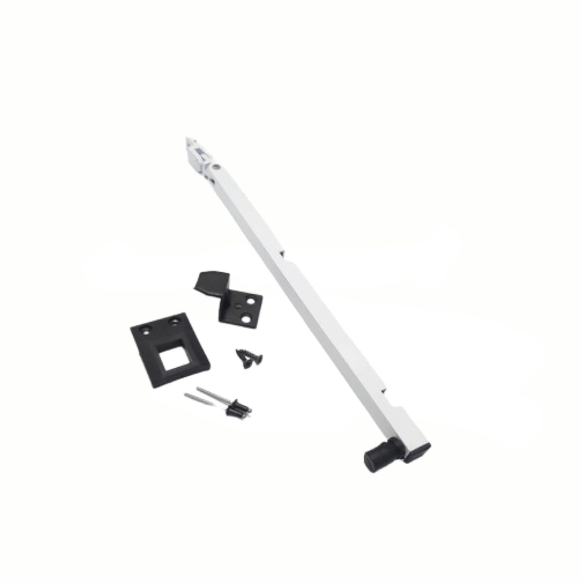 Puxador Haste Tubular Baguete para Janela 35cm - Branco Elegante e Prático