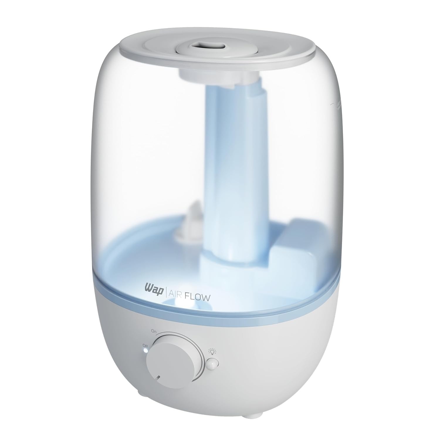 Umidificador de Ar WAP Air Flow U2 com Luminária LED e Difusor de Aromas | 2,3L, 23h de Autonomia, Silencioso e Bivolt