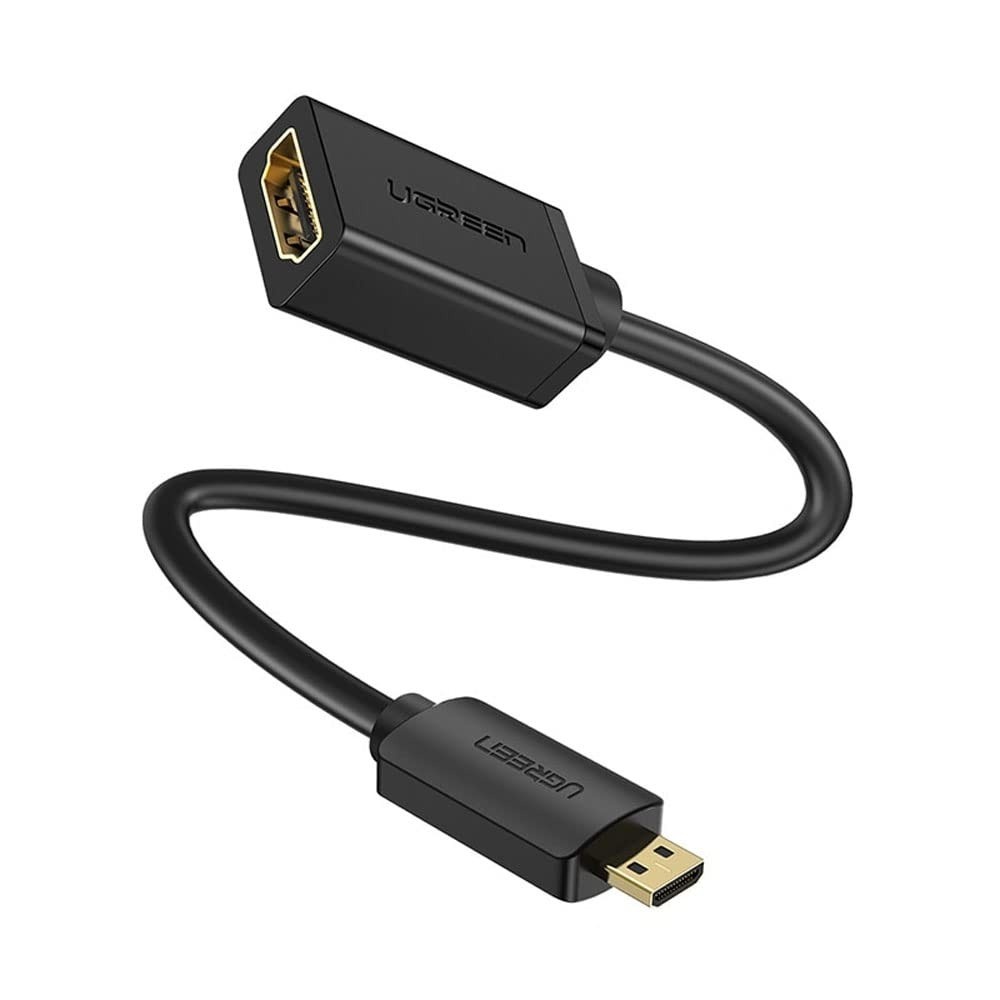 Cabo Adaptador Micro HDMI Macho para HDMI Fêmea U.green 4K - Conexão Premium