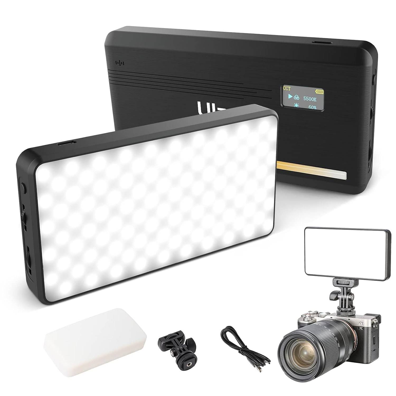 Luz de Vídeo ULANZI VL200: Iluminação LED Portátil e Potente para Fotos e Vídeos