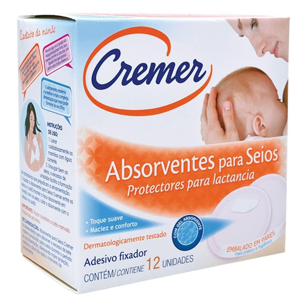 Absorvente Para Seios Cremer - 12 Unidades | Conforto e Segurança Durante a Amamentação