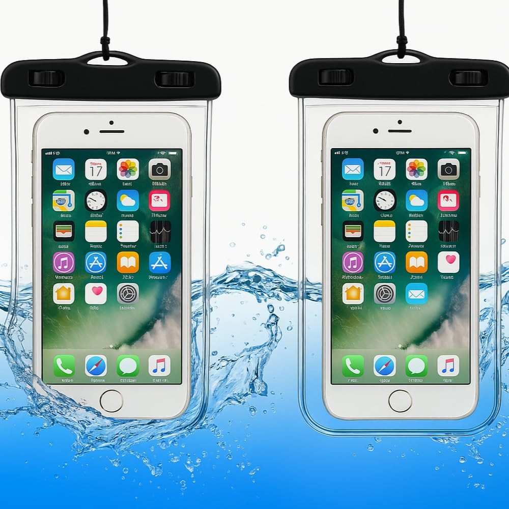 Kit 2 Capas Celular Universal à Prova D'água - Proteção Total para Chuva e Shows!