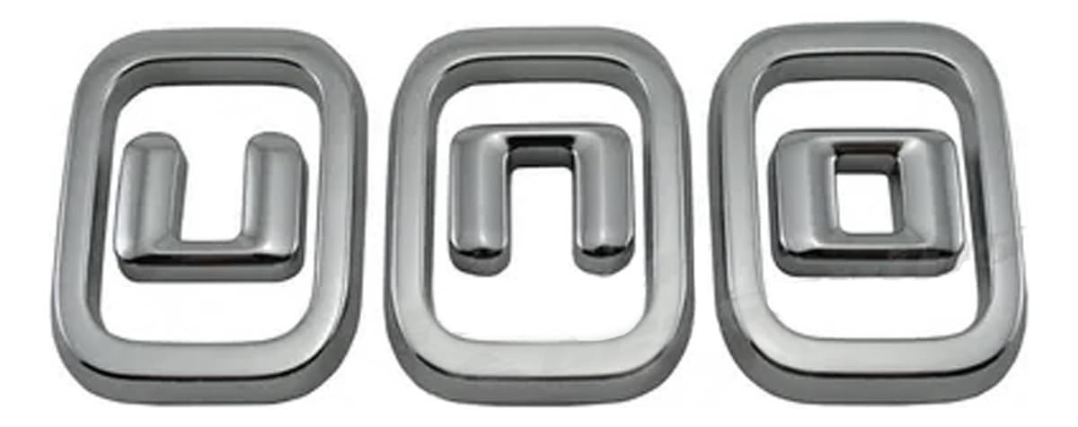 Emblema Cromado Fiat Uno - Tampa Traseira Original Mopar 100192450