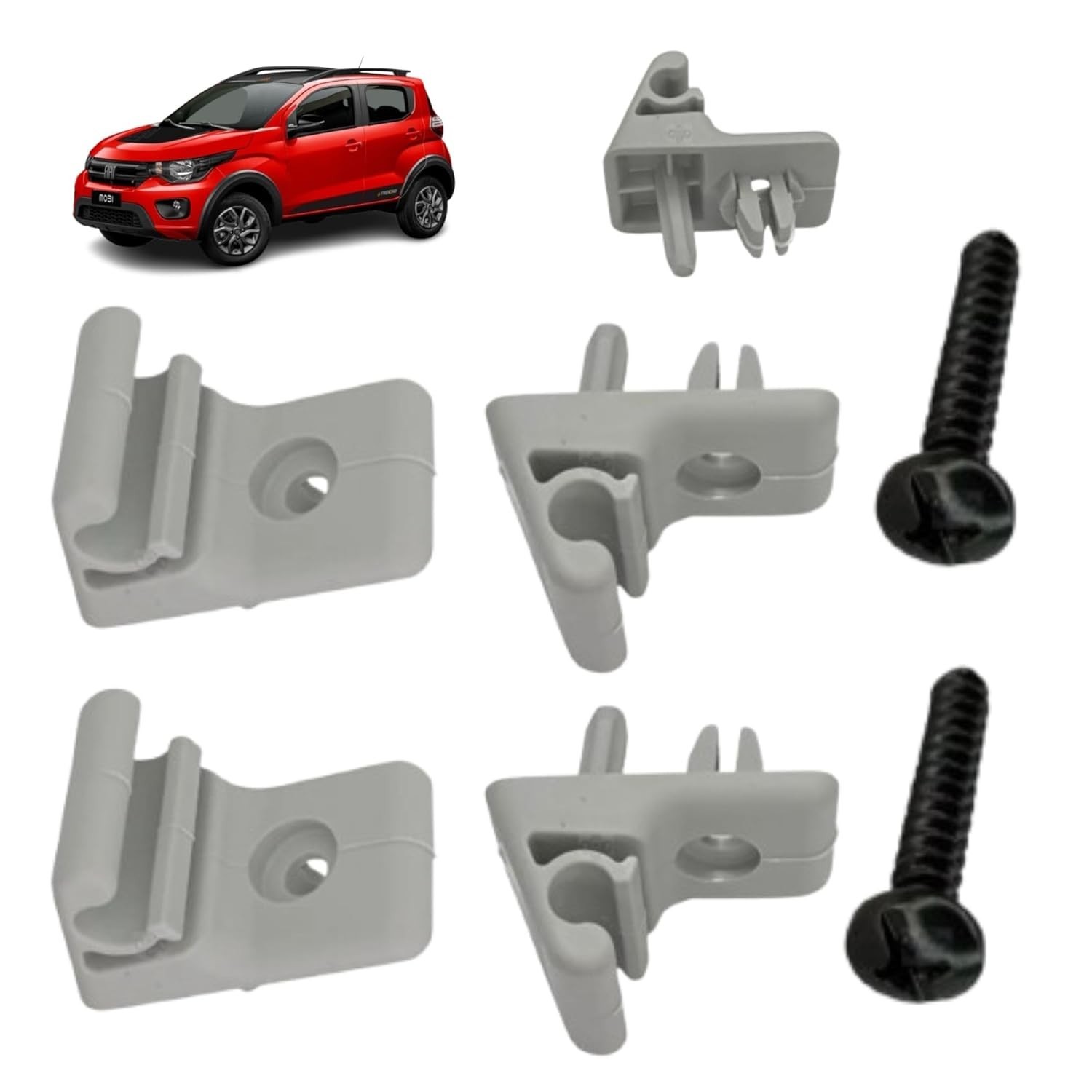 Presilha Quebra Sol Universal Uno, Mobi, Palio, Siena, Strada - Kit 2 Unidades