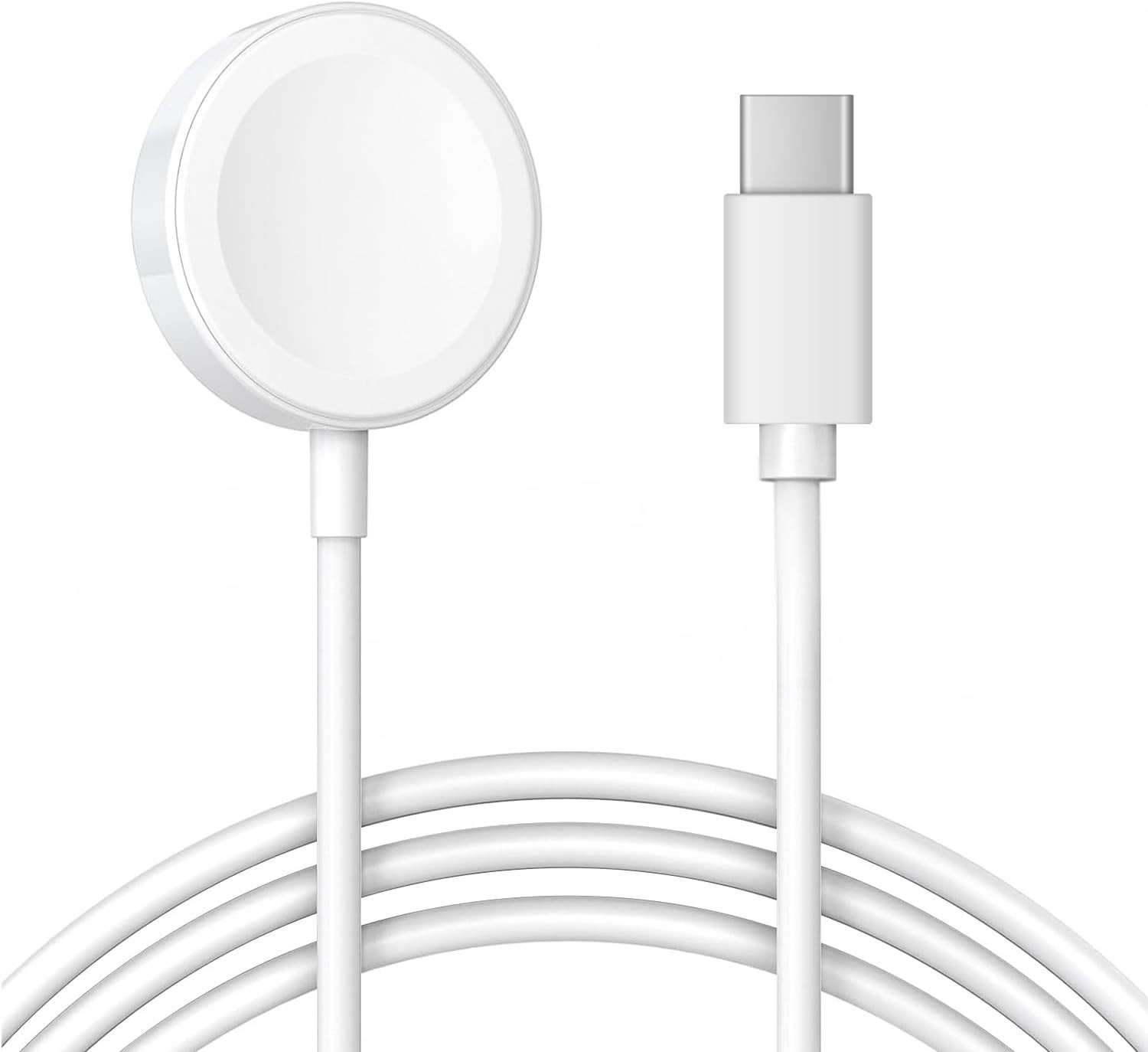 Carregador Indução Smartwatch Turbo 20W USB-C Magnético Sem Fio Branco