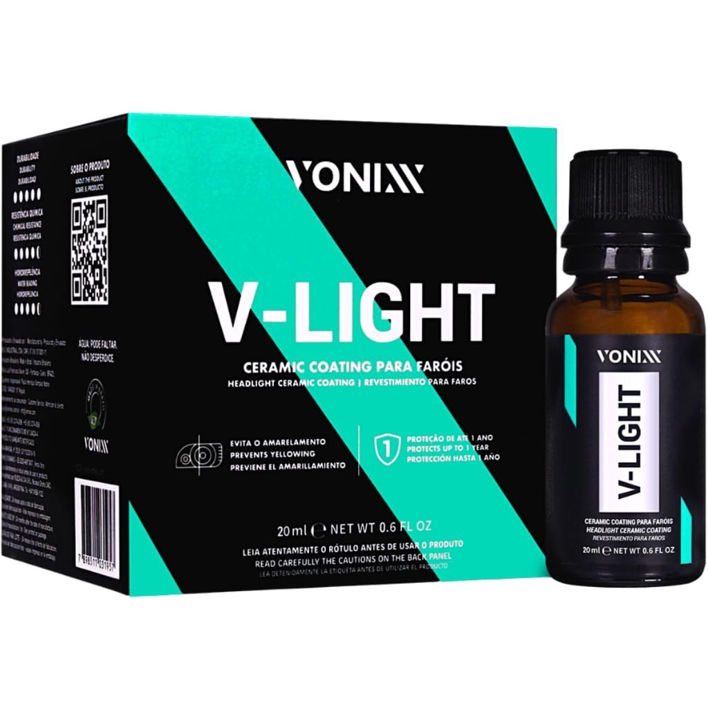 V-Light Vonixx: Vitrificador de Farol e Lanterna - Proteção e Brilho Duradouro