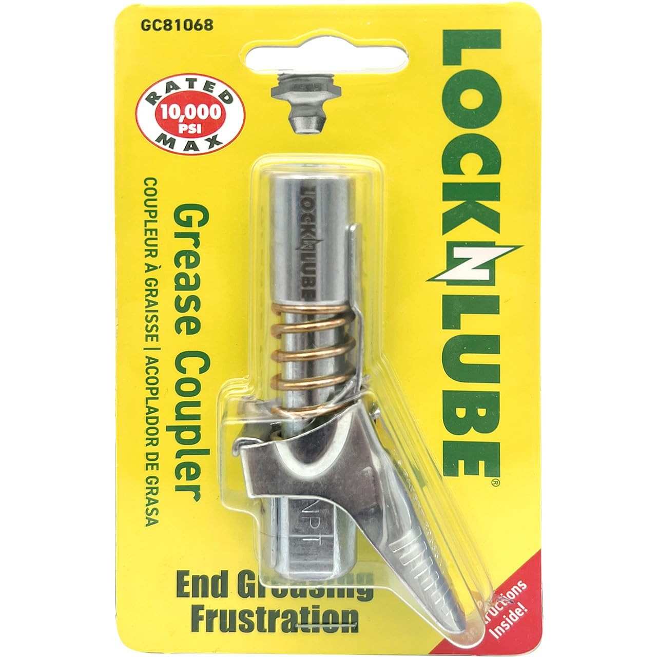 Acoplador de Graxa LockNLube: Lubrificação Sem Esforço e Sem Vazamentos
