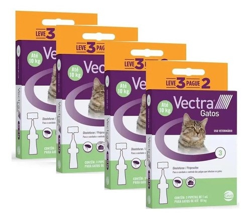 Vectra Antipulgas Gatos: Proteção 7 Semanas!