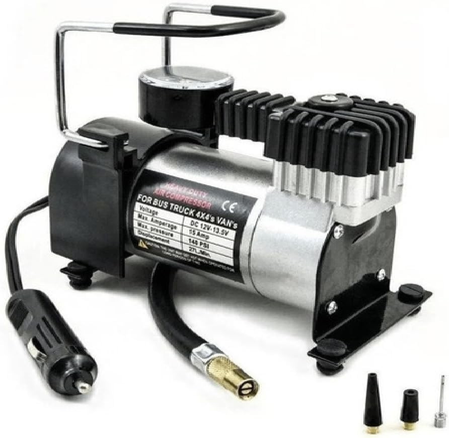 Mini Compressor de Ar Veicular Profissional 12V 150 PSI: Potência e Portabilidade para Seu Veículo!