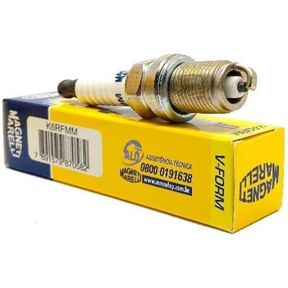 Velas de Ignição Uno: Kit 4 Magneti Marelli K6RFMM