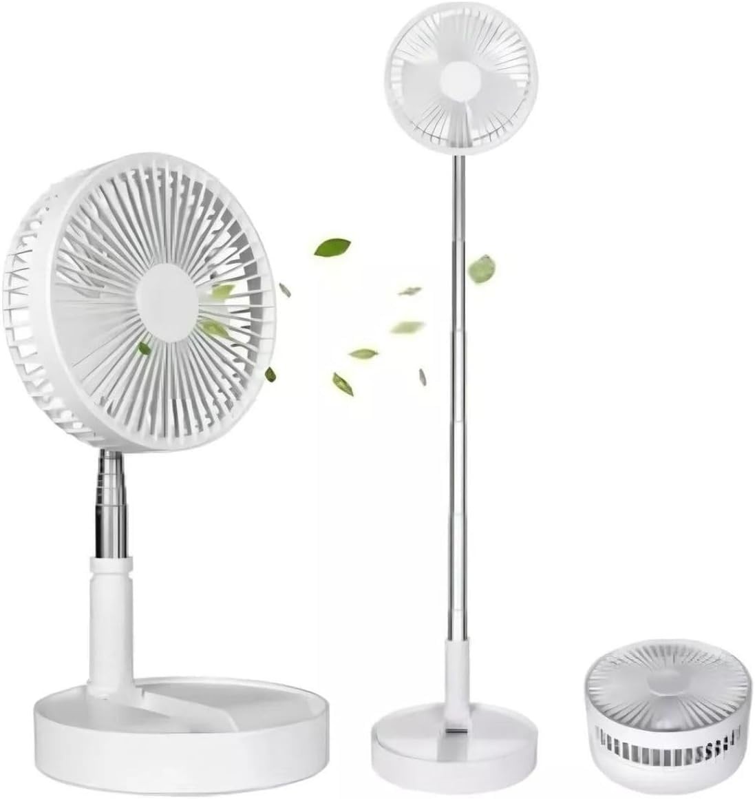 Ventilador Silencioso Portátil Dobrável com Bateria 7200mAh Recarregável - Ideal para Casa, Viagem e Escritório