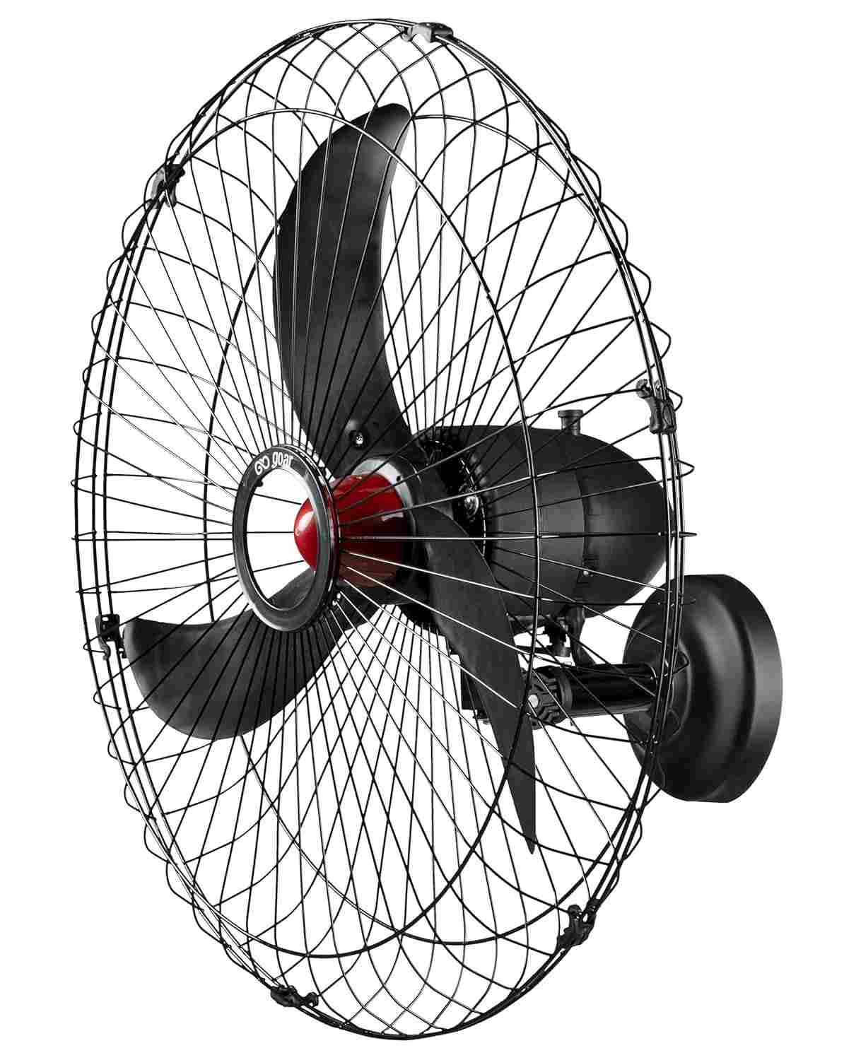 Ventilador Oscilante de Parede 70 cm Preto Bivolt - Potente e Silencioso