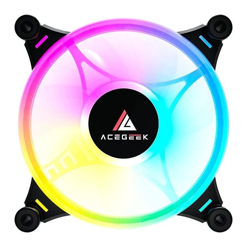 Ventoinha Acegeek Crystal ARGB: Ilumine Seu PC!