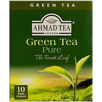 Ahmad Tea Chá Verde Puro 20g - Refrescância Natural